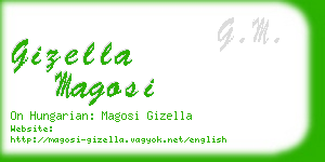 gizella magosi business card